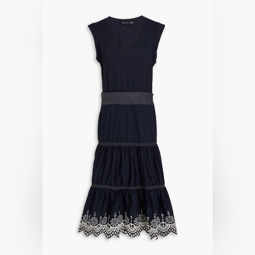 NWT Veronica Beard Amaia Navy Midi Dress XS